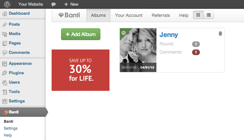 Banti WordPress Plugin
