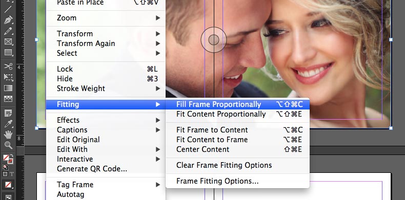 indesign fill frame proportionally