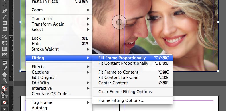indesign fill frame proportionally