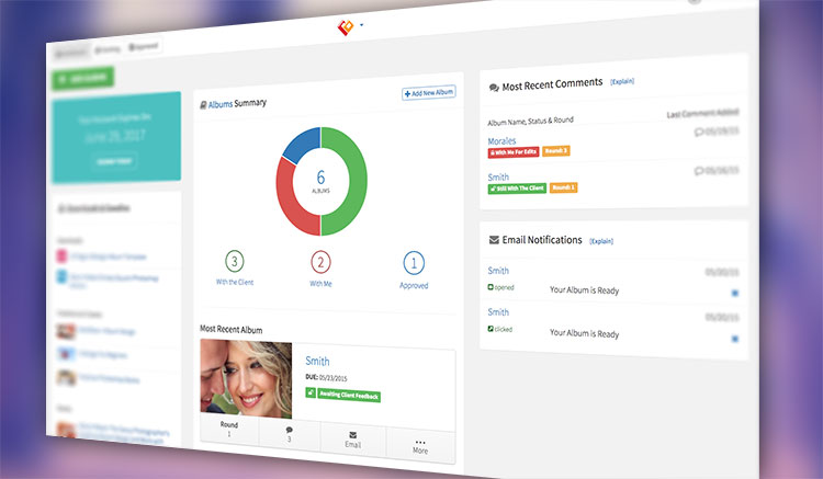 banti album proofing dashboard